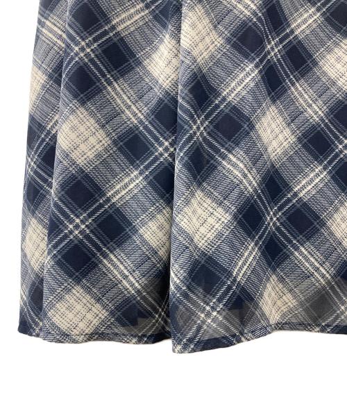 CELFORD（セルフォード）CELFORD (セルフォード) ラペルカラーワンピース ネイビー サイズ:36の古着・服飾アイテム