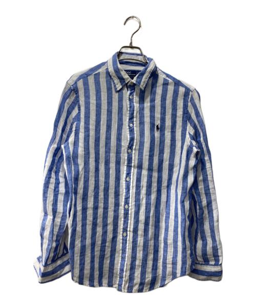 POLO RALPH LAUREN（ポロ・ラルフローレン）POLO RALPH LAUREN (ポロ・ラルフローレン) リネンシャツ ブルー サイズ:Sの古着・服飾アイテム