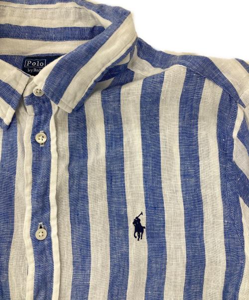 POLO RALPH LAUREN（ポロ・ラルフローレン）POLO RALPH LAUREN (ポロ・ラルフローレン) リネンシャツ ブルー サイズ:Sの古着・服飾アイテム