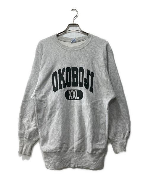 Champion REVERSE WEAVE（チャンピオン リバース ウィーブ）Champion REVERSE WEAVE (チャンピオン リバース ウィーブ) OKOBOJI 90sスウェット グレー サイズ:XLの古着・服飾アイテム