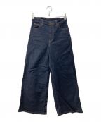 LEEリー）の古着「STANDARD WARDROBE LASTIC ワイドパンツ」｜ネイビー