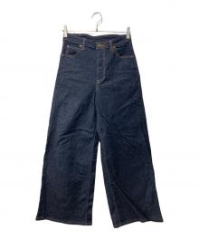 LEE（リー）の古着「STANDARD WARDROBE LASTIC ワイドパンツ」｜ネイビー