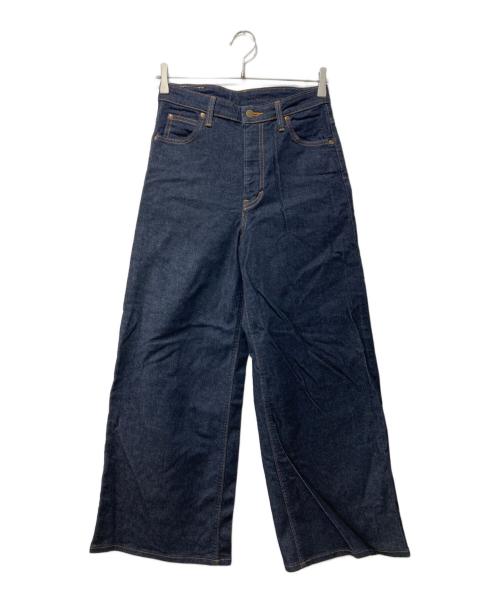 LEE（リー）LEE (リー) STANDARD WARDROBE LASTIC ワイドパンツ ネイビー サイズ:Mの古着・服飾アイテム