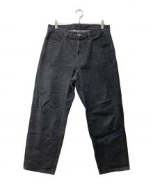 STEVEN ALAN（スティーブンアラン）の古着「13.5oz デニム 5ポケット バギー テーパード」｜ブラック
