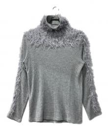 ISSEY MIYAKE（イッセイミヤケ）の古着「フェザータートルニット」｜グレー