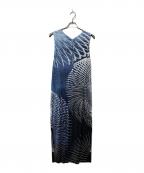 PLEATS PLEASEプリーツプリーズ）の古着「Motion Dress /プリーツオールインワン」｜ネイビー