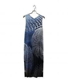 PLEATS PLEASE（プリーツプリーズ）の古着「Motion Dress /プリーツオールインワン」｜ネイビー