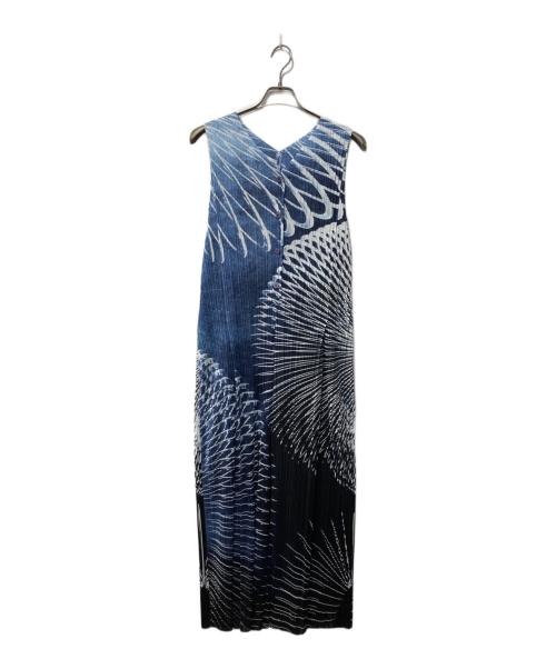 PLEATS PLEASE（プリーツプリーズ）PLEATS PLEASE (プリーツプリーズ) Motion Dress /プリーツオールインワン ネイビー サイズ:2の古着・服飾アイテム