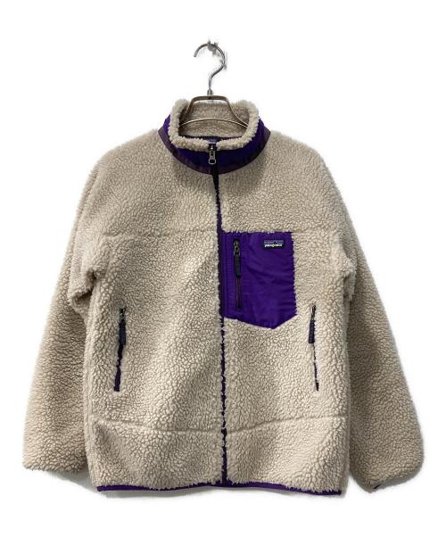 Patagonia（パタゴニア）Patagonia (パタゴニア) キッズ・レトロX・ジャケット ベージュ×パープル サイズ:キッズXLの古着・服飾アイテム