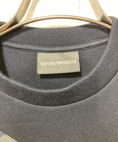 EMPORIO ARMANI（エンポリオ アルマーニ）EMPORIO ARMANI (エンポリオ アルマーニ) カモフラージュパッチジップ ネオプレーンスウェットトレーナー ネイビー サイズ:XSの古着・服飾アイテム