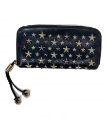 JIMMY CHOO（ジミーチュウ）の古着「ラウンドファスナースタースタッズウォレット」
