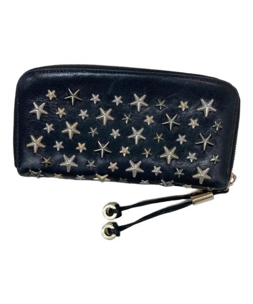 JIMMY CHOO（ジミーチュウ）JIMMY CHOO (ジミーチュウ) ラウンドファスナースタースタッズウォレットの古着・服飾アイテム