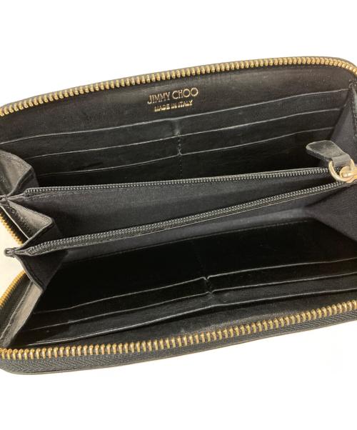 JIMMY CHOO（ジミーチュウ）JIMMY CHOO (ジミーチュウ) ラウンドファスナースタースタッズウォレットの古着・服飾アイテム