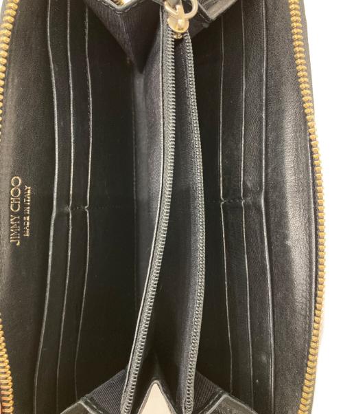 JIMMY CHOO（ジミーチュウ）JIMMY CHOO (ジミーチュウ) ラウンドファスナースタースタッズウォレットの古着・服飾アイテム