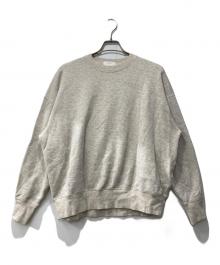 KAGURE（カグレ）の古着「コットンリヨセルスウェットプルオーバー」｜ベージュ