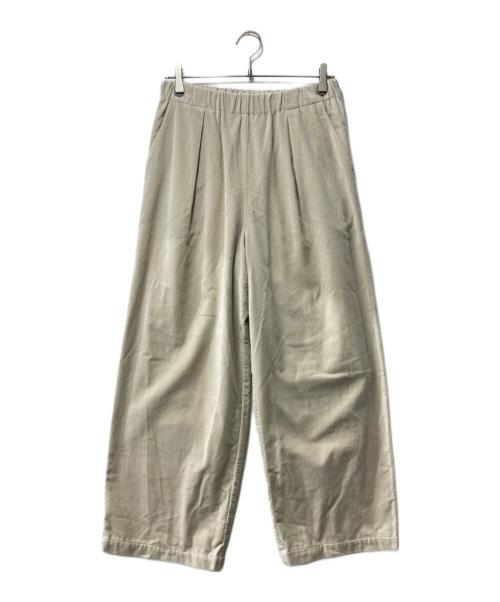 KAGURE（カグレ）KAGURE (カグレ) コットンベルベットイージーパンツ ベージュ サイズ:Freeの古着・服飾アイテム