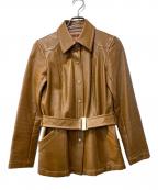 BURBERRY BLUE LABELバーバリー ブルー レーベル）の古着「コーティングジャケット」｜ブラウン