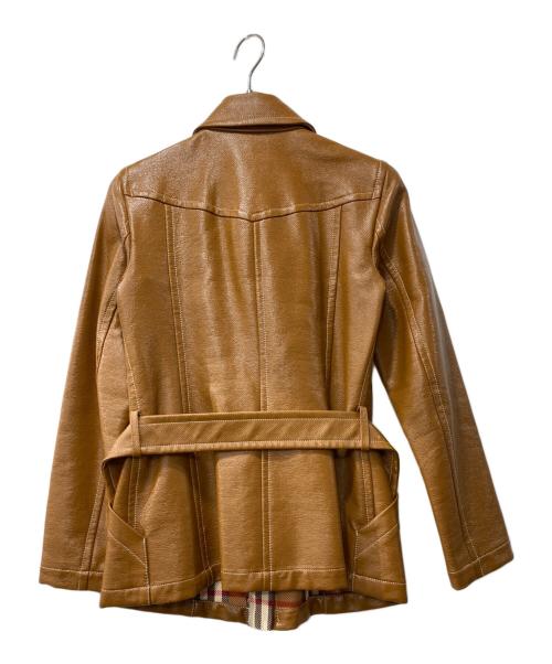 BURBERRY BLUE LABEL（バーバリー ブルー レーベル）BURBERRY BLUE LABEL (バーバリー ブルー レーベル) コーティングジャケット ブラウン サイズ:38の古着・服飾アイテム
