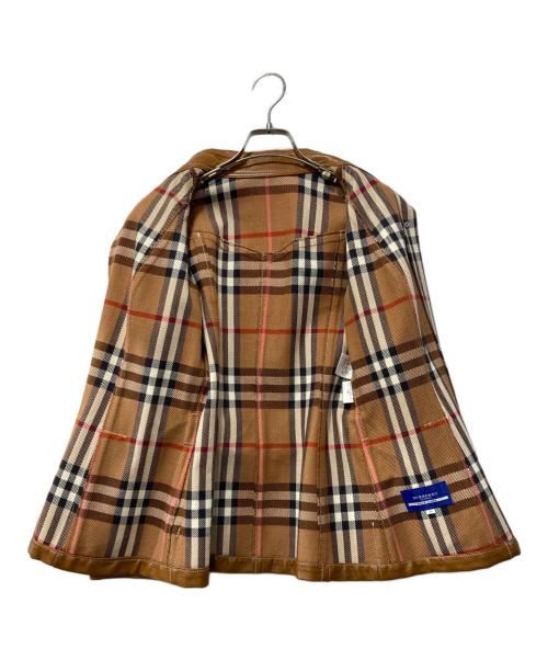 BURBERRY BLUE LABEL（バーバリー ブルー レーベル）BURBERRY BLUE LABEL (バーバリー ブルー レーベル) コーティングジャケット ブラウン サイズ:38の古着・服飾アイテム