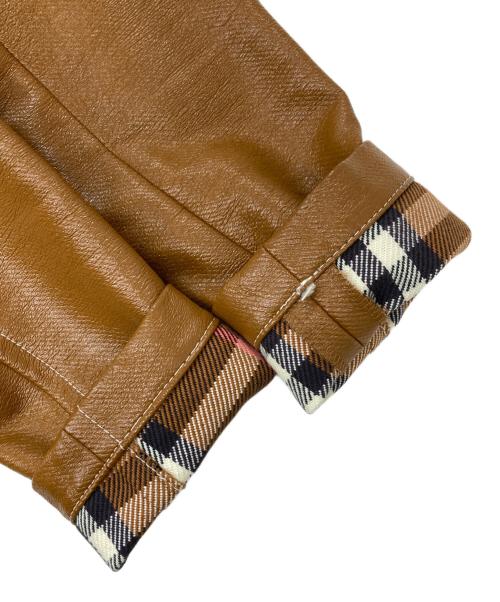 BURBERRY BLUE LABEL（バーバリー ブルー レーベル）BURBERRY BLUE LABEL (バーバリー ブルー レーベル) コーティングジャケット ブラウン サイズ:38の古着・服飾アイテム