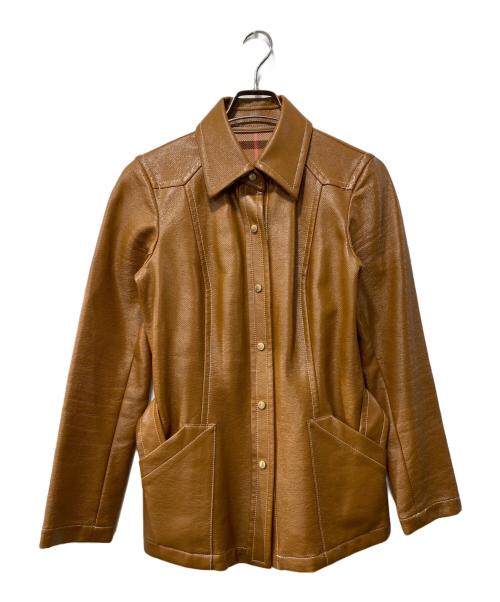 BURBERRY BLUE LABEL（バーバリー ブルー レーベル）BURBERRY BLUE LABEL (バーバリー ブルー レーベル) コーティングジャケット ブラウン サイズ:38の古着・服飾アイテム