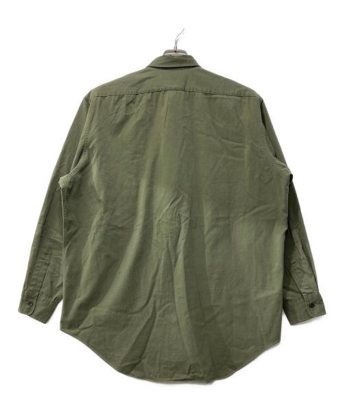 POLO RALPH LAUREN（ポロ・ラルフローレン）POLO RALPH LAUREN (ポロ・ラルフローレン) 90s/コットンミリタリーシャツ オリーブ サイズ:Lの古着・服飾アイテム