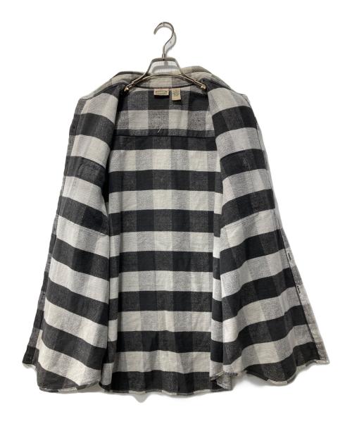 FIVE BROTHER（ファイブブラザー）FIVE BROTHER (ファイブブラザー) 90s/チェックネルシャツ ホワイト×グレー サイズ:XLの古着・服飾アイテム