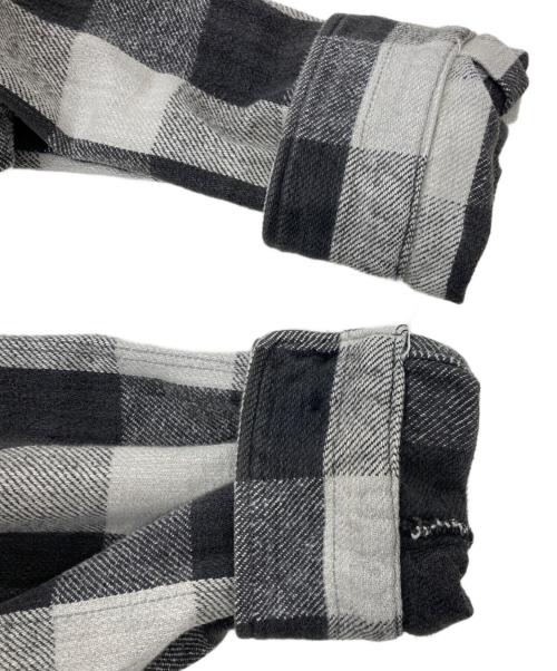 FIVE BROTHER（ファイブブラザー）FIVE BROTHER (ファイブブラザー) 90s/チェックネルシャツ ホワイト×グレー サイズ:XLの古着・服飾アイテム