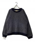 L.L.Beanエルエルビーン）の古着「90s/バーズアイニット」｜ホワイト×ネイビー