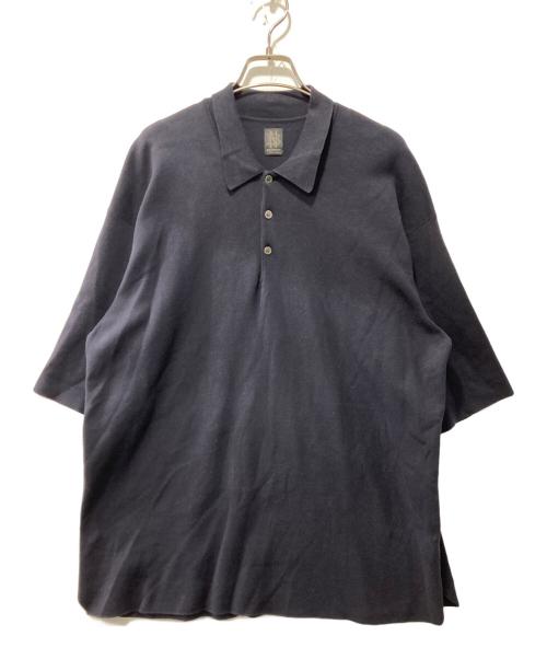 BATONER（バトナ―）BATONER (バトナ―) ポロシャツ/32ゲージスムース半袖ニットポロシャツ ネイビー サイズ:4の古着・服飾アイテム