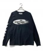 NEIGHBORHOOD×CHALLENGERネイバーフッド×チャレンジャー）の古着「コラボロゴロングスリーブカットソー」｜ブラック