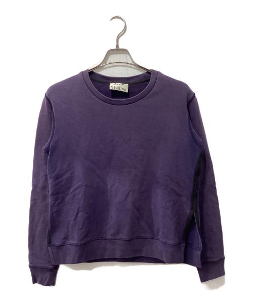 Acne studios（アクネ ストゥディオズ）ACNE STUDIOS (アクネ ストゥディオズ) サイドスリットクルーネックスウェット パープル サイズ:XXSの古着・服飾アイテム
