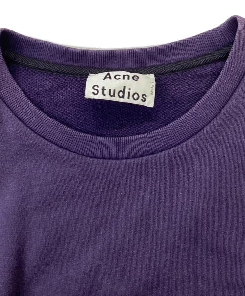 Acne studios（アクネ ストゥディオズ）ACNE STUDIOS (アクネ ストゥディオズ) サイドスリットクルーネックスウェット パープル サイズ:XXSの古着・服飾アイテム
