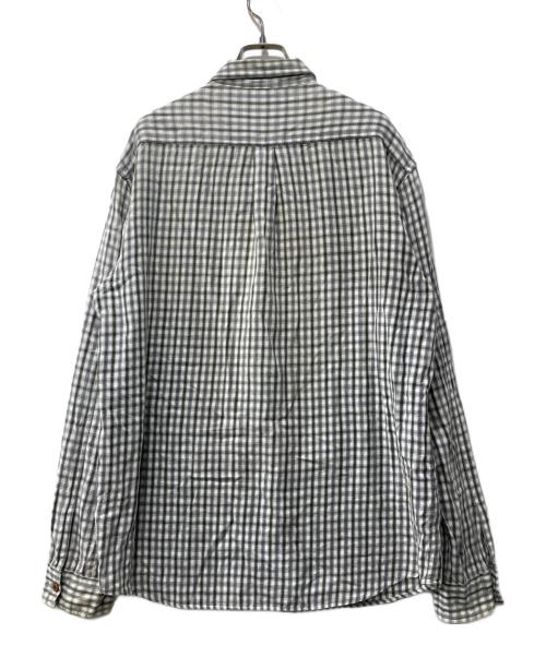 stussy（ステューシー）stussy (ステューシー) 00s/チェックシャツ グレー サイズ:Lの古着・服飾アイテム