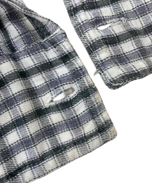 stussy（ステューシー）stussy (ステューシー) 00s/チェックシャツ グレー サイズ:Lの古着・服飾アイテム