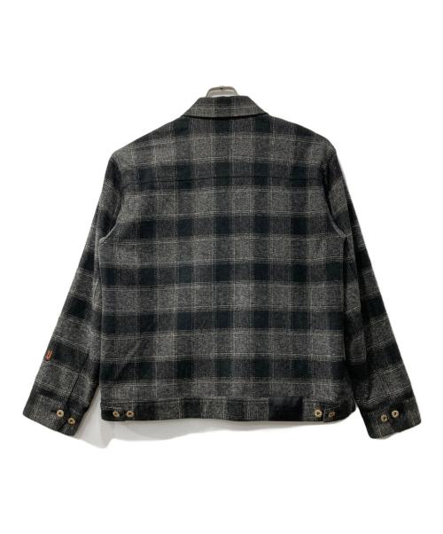 UNIVERSAL OVERALL（ユニバーサルオーバーオール）UNIVERSAL OVERALL (ユニバーサルオーバーオール) ジップジャケット/Check Truck Jacket ブラック サイズ:Lの古着・服飾アイテム