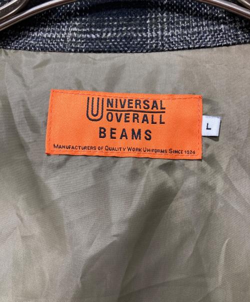 UNIVERSAL OVERALL（ユニバーサルオーバーオール）UNIVERSAL OVERALL (ユニバーサルオーバーオール) ジップジャケット/Check Truck Jacket ブラック サイズ:Lの古着・服飾アイテム