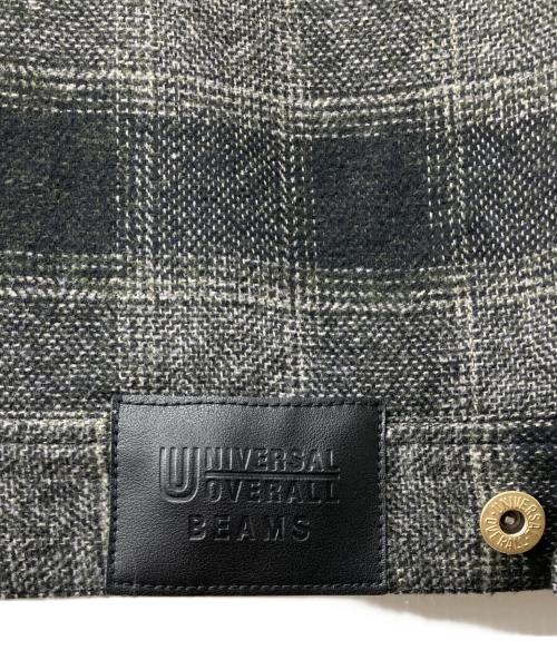 UNIVERSAL OVERALL（ユニバーサルオーバーオール）UNIVERSAL OVERALL (ユニバーサルオーバーオール) ジップジャケット/Check Truck Jacket ブラック サイズ:Lの古着・服飾アイテム