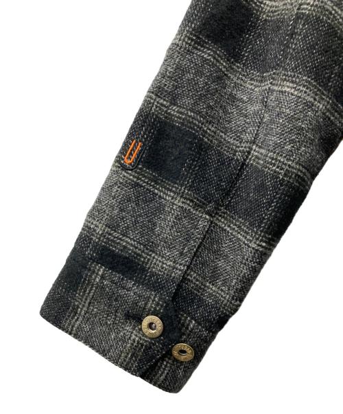 UNIVERSAL OVERALL（ユニバーサルオーバーオール）UNIVERSAL OVERALL (ユニバーサルオーバーオール) ジップジャケット/Check Truck Jacket ブラック サイズ:Lの古着・服飾アイテム