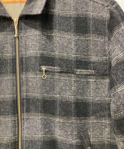 UNIVERSAL OVERALL（ユニバーサルオーバーオール）UNIVERSAL OVERALL (ユニバーサルオーバーオール) ジップジャケット/Check Truck Jacket ブラック サイズ:Lの古着・服飾アイテム
