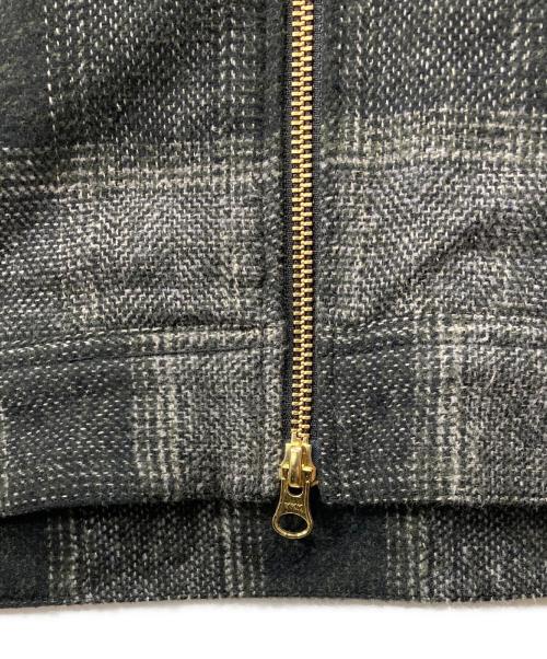 UNIVERSAL OVERALL（ユニバーサルオーバーオール）UNIVERSAL OVERALL (ユニバーサルオーバーオール) ジップジャケット/Check Truck Jacket ブラック サイズ:Lの古着・服飾アイテム