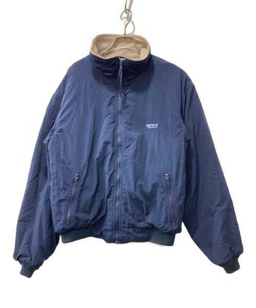 Eddie Bauer（エディーバウアー）Eddie Bauer (エディーバウアー) 90’s裏地フリースナイロンジャケット ネイビー サイズ:Lの古着・服飾アイテム