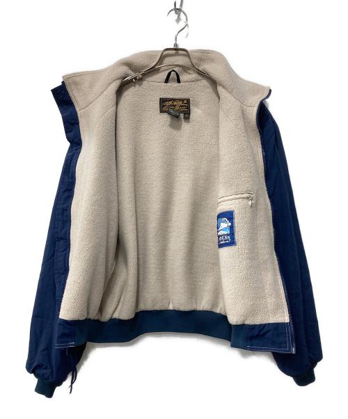 Eddie Bauer（エディーバウアー）Eddie Bauer (エディーバウアー) 90’s裏地フリースナイロンジャケット ネイビー サイズ:Lの古着・服飾アイテム