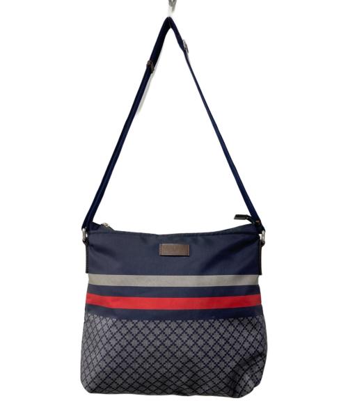 GUCCI（グッチ）GUCCI (グッチ) ディアマンテ クロスボディバッグ レッド×ネイビーの古着・服飾アイテム