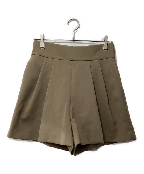 FRAY ID（フレイ アイディー）FRAY ID (フレイ アイディー) ワンタックキュロットパンツ ブラウンの古着・服飾アイテム