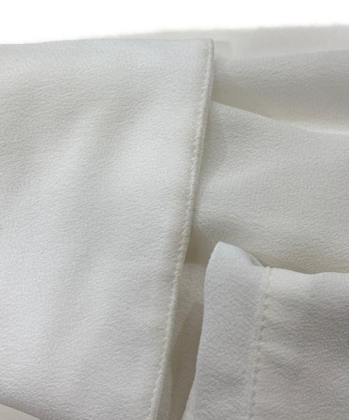 ANAYI（アナイ）ANAYI (アナイ) サテンジョーゼットリボンタイブラウス ホワイト サイズ:38の古着・服飾アイテム