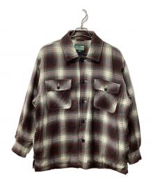 Dog Holiday Colorado USA（ドッグ・ホリデー・コロラド・ユーエスエー）の古着「90s-00s/オンブレチェック中綿ジャケット」｜ブラウン