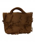 NAGHEDIナゲディ）の古着「St. Barths Medium Tote Fray イントレチャート トート」｜ブラウン