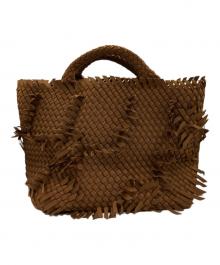 NAGHEDI（ナゲディ）の古着「St. Barths Medium Tote Fray イントレチャート トート」｜ブラウン