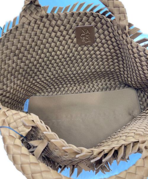 NAGHEDI（ナゲディ）NAGHEDI (ナゲディ) St. Barths Medium Tote Fray イントレチャート トート ブラウンの古着・服飾アイテム
